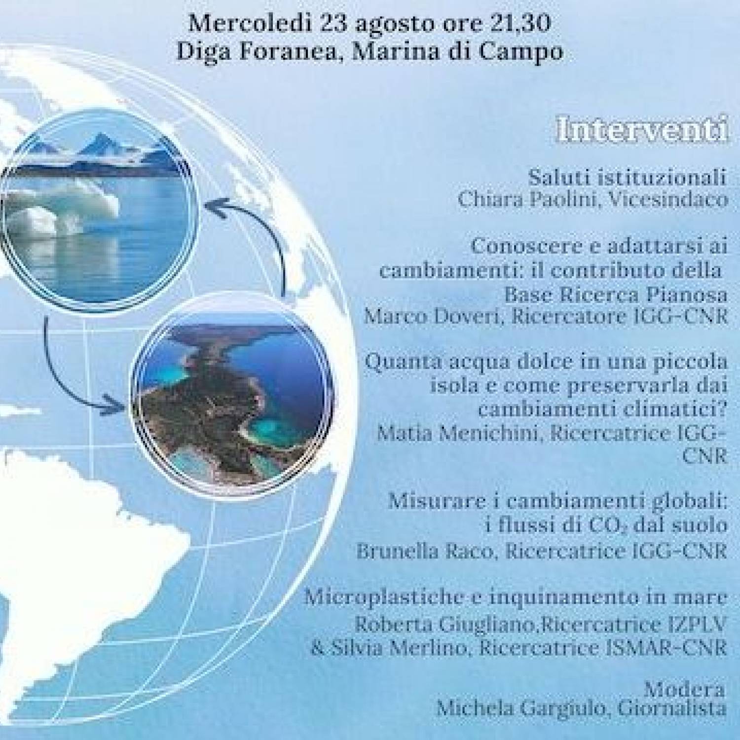 Il pianeta che cambia: dall’Artide all’Isola di Pianosa